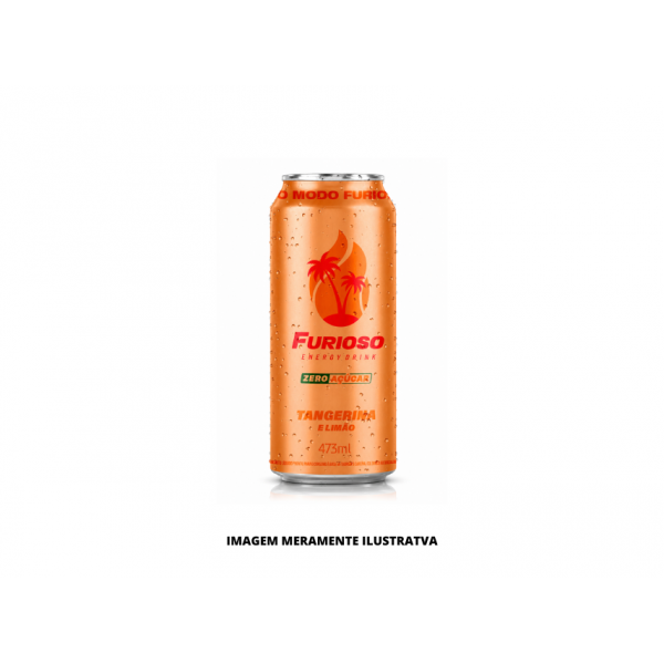 ENERGETICO - FURIOSO - 473ML ZERO TANGERINA COM LIMAO LATAO